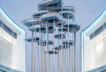 祥云雕塑通用，街景小品，不锈钢祥云雕塑制造厂家