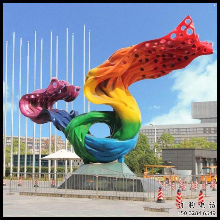 房地产丝带雕塑 房地产丝带雕塑