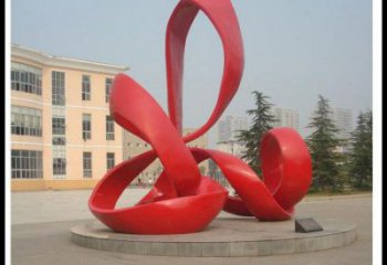 校园丝带雕塑