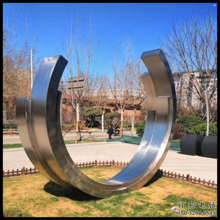 月亮船雕塑供需，标识雕塑，不锈钢月亮船雕塑制造商