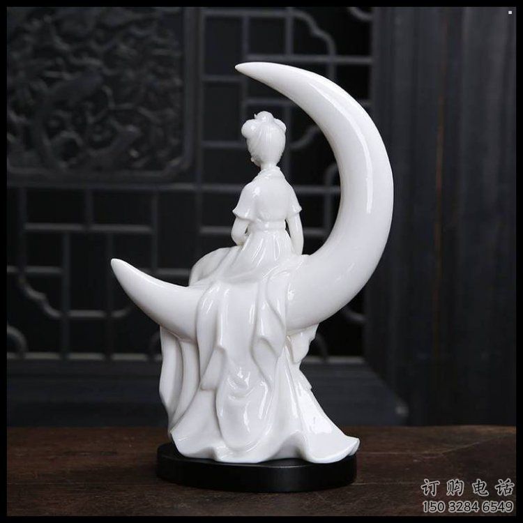 月亮雕塑工程选用，美陈雕塑，月亮仙子雕塑厂家专供