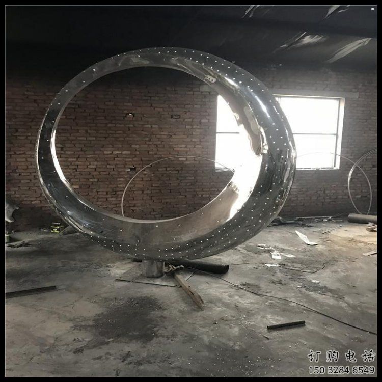 大门口月牙雕塑 大门口月牙雕塑
