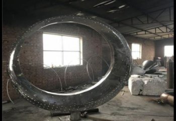 月亮船雕塑标准，彩钢制作，不锈钢月亮船雕塑优价