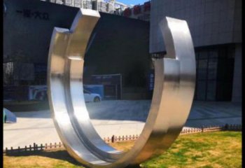 月亮船雕塑供给，中式工艺，不锈钢月亮船雕塑精品