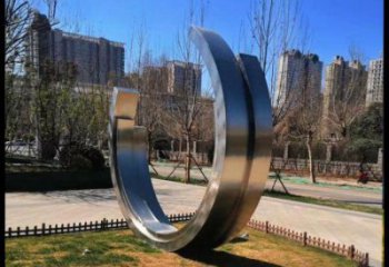 月亮船雕塑通用，街道标识，不锈钢月亮船雕塑承接