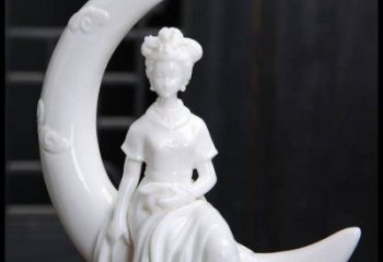 月亮雕塑制造，校园雕塑，户外月亮仙子雕塑展品