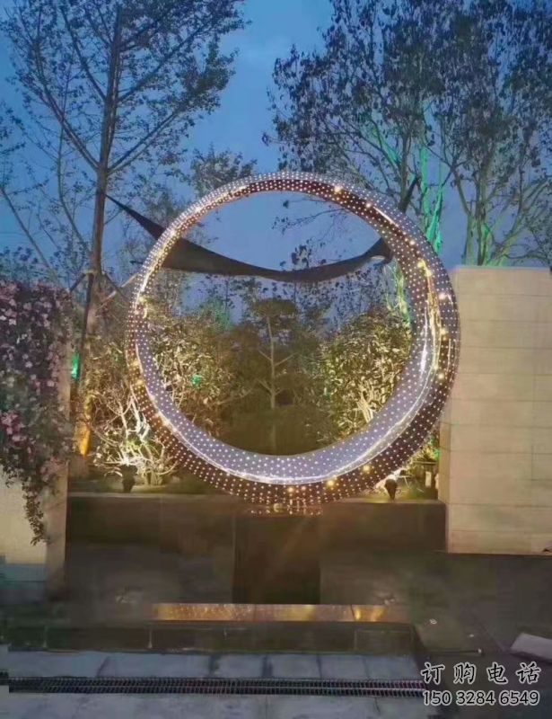 户外花环雕塑 户外花环雕塑