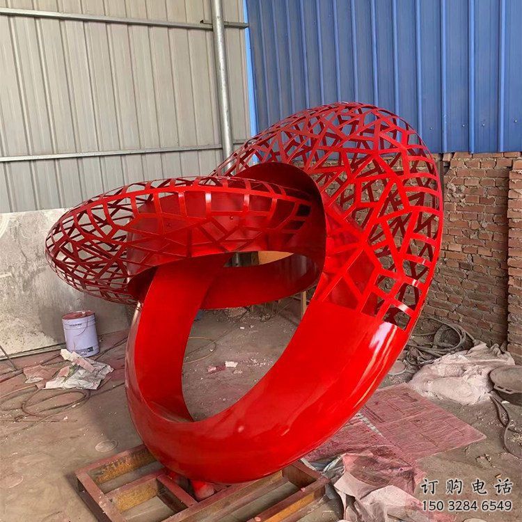 双环雕塑预定,城区小品,不锈钢双环雕塑制造商 双环雕塑预定,城区小品,不锈钢双环雕塑制造商