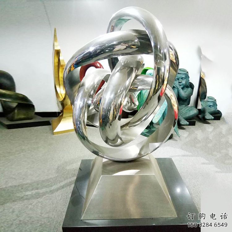 双环雕塑选定,美陈雕塑,现代不锈钢双环雕塑优选 双环雕塑选定,美陈雕塑,现代不锈钢双环雕塑优选