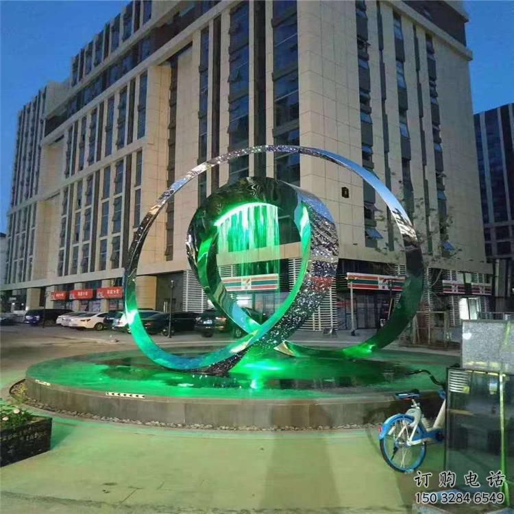 圆环雕塑常用,钢管组合,灯光圆环雕塑定价 圆环雕塑常用,钢管组合,灯光圆环雕塑定价