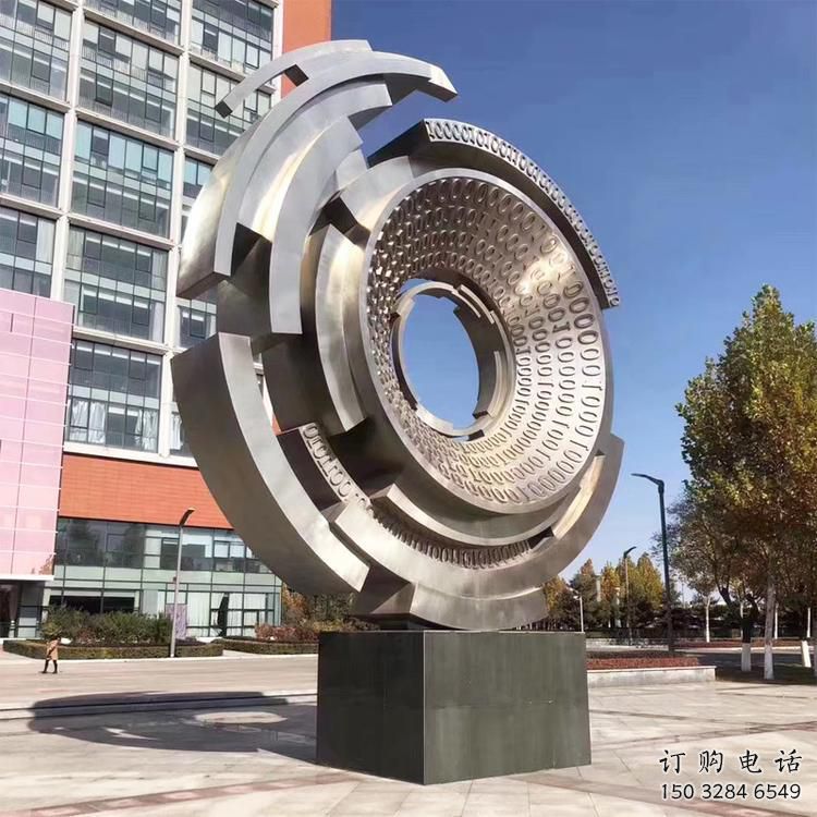 圆环雕塑制造,校园雕塑,镜面不锈钢圆环雕塑展品 圆环雕塑制造,校园雕塑,镜面不锈钢圆环雕塑展品