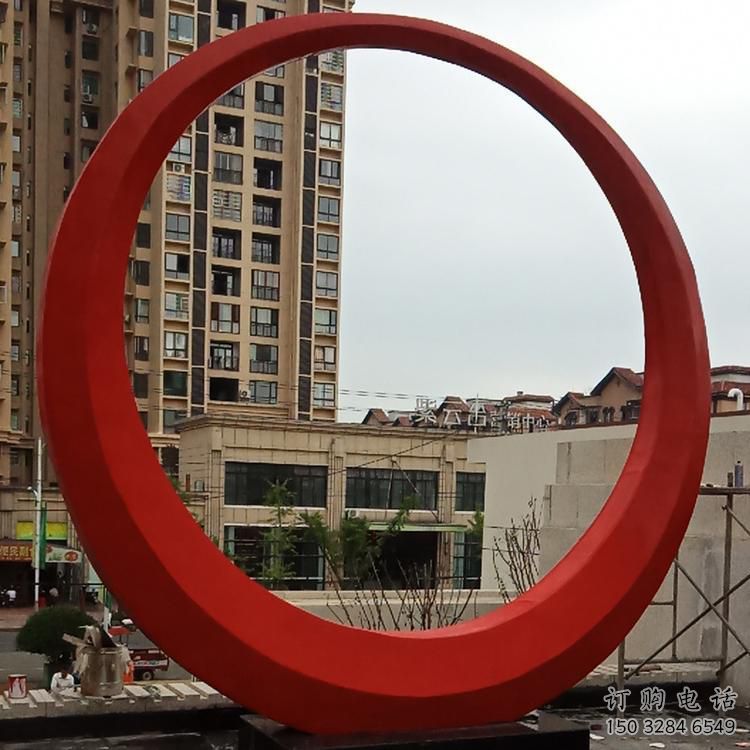 圆环雕塑观赏型,标识雕塑,纪念烤漆圆环雕塑展品 圆环雕塑观赏型,标识雕塑,纪念烤漆圆环雕塑展品