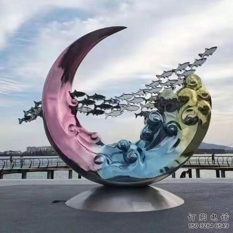 圆环雕塑制作,村标概念,烤漆圆环雕塑专供 圆环雕塑制作,村标概念,烤漆圆环雕塑专供