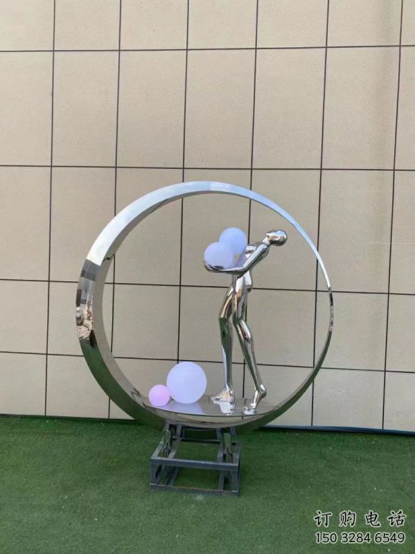 仙子雕塑精选，景观概念，圆环仙子雕塑观赏型
