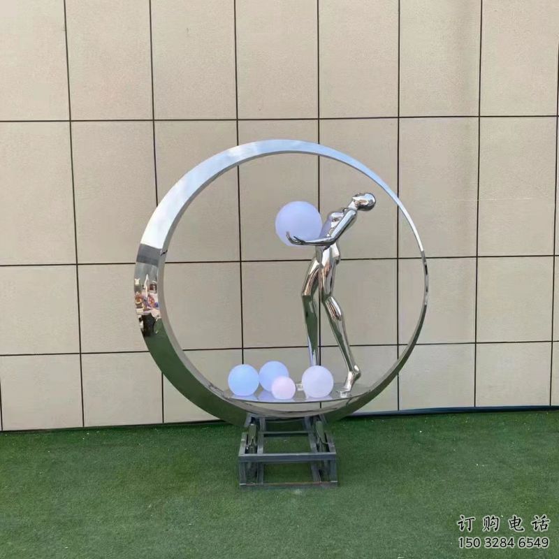 仙子雕塑预定,白钢构件,文化景观圆环仙子雕塑选定 仙子雕塑预定,白钢构件,文化景观圆环仙子雕塑选定