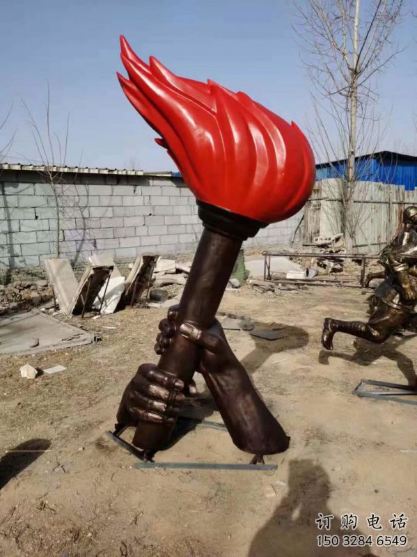 现代火把雕塑生产,美陈艺术建筑,烤漆工艺制作原理 现代火把雕塑生产,美陈艺术建筑,烤漆工艺制作原理