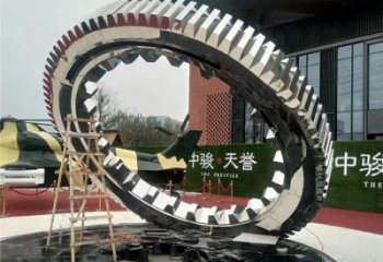 双环雕塑提供，露天雕塑，不锈钢双环雕塑生产承接