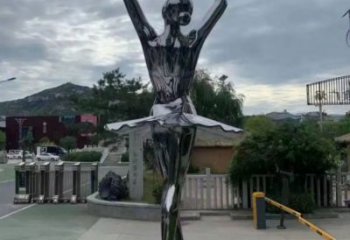 舞者雕塑定做，广场雕塑，室外圆环舞者雕塑提供