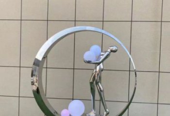 仙子雕塑精选，景观概念，圆环仙子雕塑观赏型