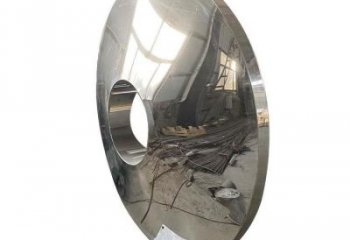 圆环雕塑供需，室外软装，金属不锈钢圆镜雕塑制作