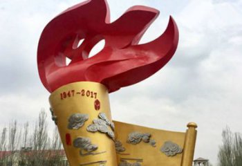 大型商场火苗雕塑