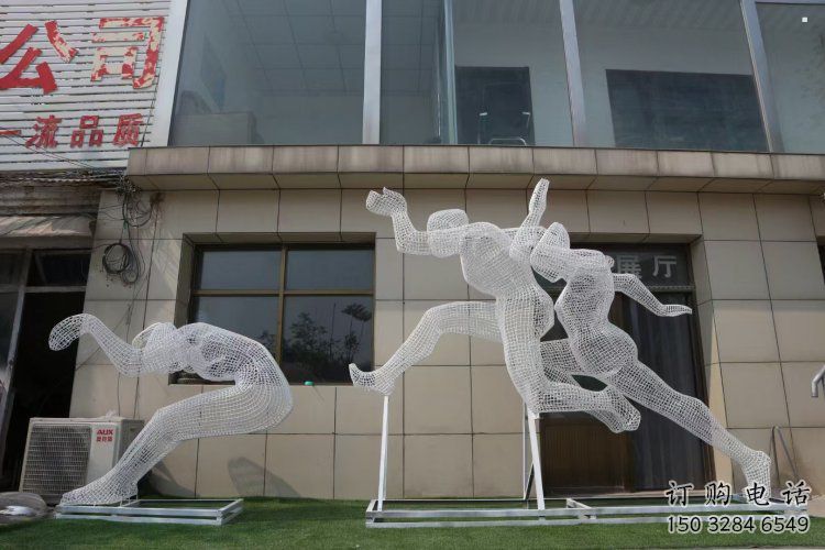 镂空体育雕塑常用,公园小品,铁艺运动人物雕塑生产商 镂空体育雕塑常用,公园小品,铁艺运动人物雕塑生产商