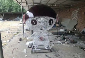动漫人物雕塑厂家，编织工艺，公园广场户外卡通人物雕塑