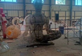 镂空人物雕塑精选，露天雕塑，欧式铁艺人物雕塑订做
