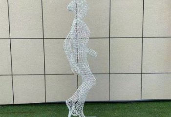 镂空体育雕塑供求，编织雕塑，铁艺健儿人物雕塑制造商