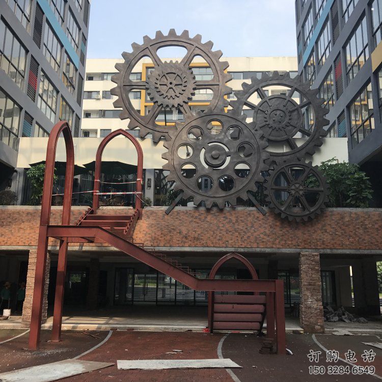 创意齿轮雕塑