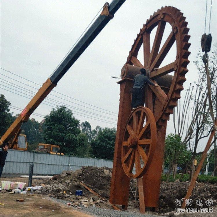 抽象水车雕塑 抽象水车雕塑