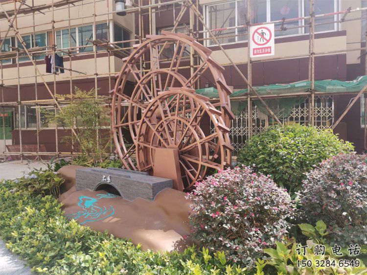 景观水车雕塑供需,彩钢制作,大型水车雕塑公司 景观水车雕塑供需,彩钢制作,大型水车雕塑公司