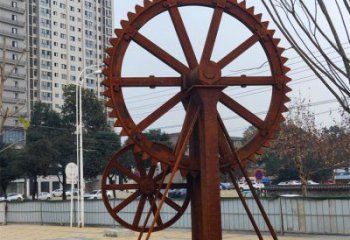 美陈水车雕塑