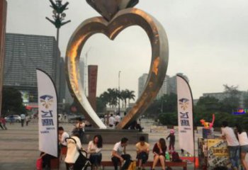 戒指环雕塑承接，景区案例，公园戒指环雕塑定制