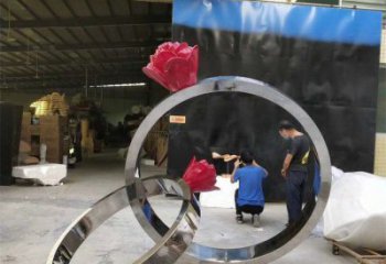 钻戒雕塑通用，花园小品，广场景观钻戒雕塑优价
