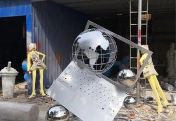 广场电脑雕塑