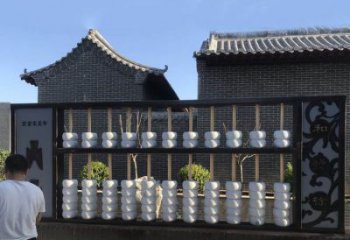 宾馆算盘雕塑