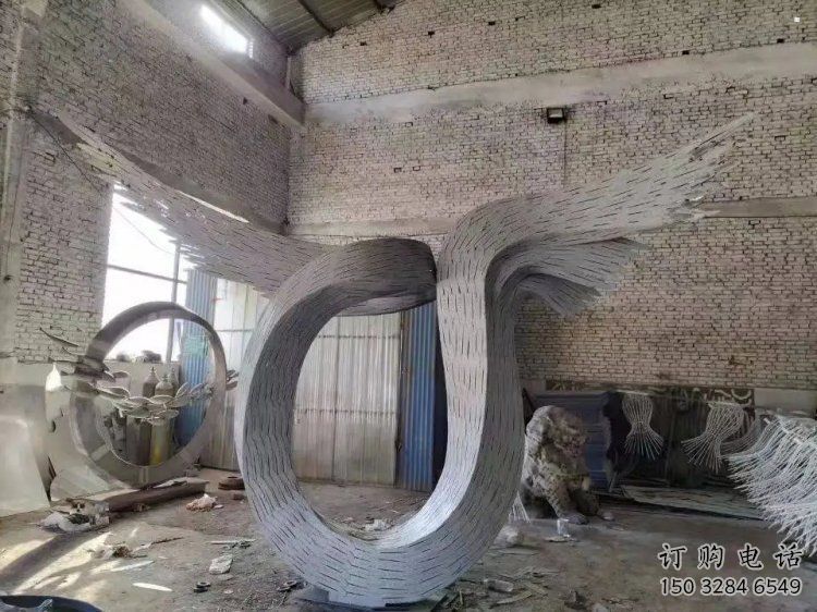 抽象鸟翅雕塑供应,花园小品,不锈钢鸟翅雕塑展品 抽象鸟翅雕塑供应,花园小品,不锈钢鸟翅雕塑展品