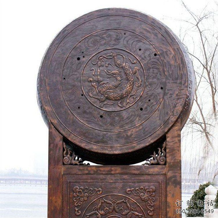 铜鼓雕塑建筑通用，街头雕塑，企业铜鼓雕塑标准