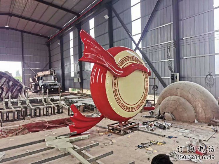 房地产战鼓雕塑 房地产战鼓雕塑