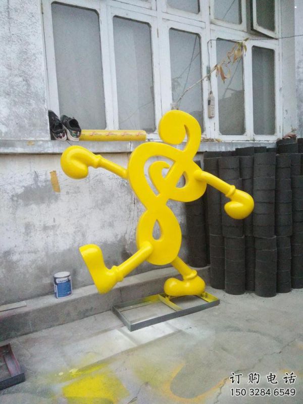 抽象乐谱雕塑 抽象乐谱雕塑