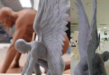 鸟翅雕塑工厂标准，多彩艺术，不锈钢鸟翅雕塑供应