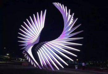 天使之翼雕塑制造商，城市雕塑，公园广场翅膀雕塑观赏型