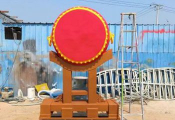 锣鼓雕塑制作，村标概念，锻钢不锈钢锣鼓雕塑专供