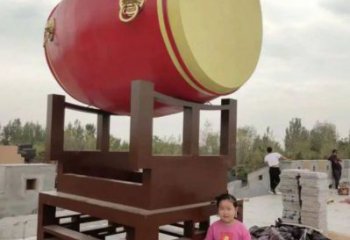 商场锣鼓雕塑常用，公园小品，房地产不锈钢锣鼓雕塑生产商