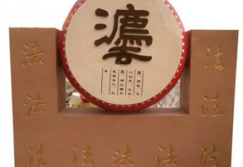 铁鼓雕塑方案精品，景观雕塑，房地产铁鼓雕塑生产商
