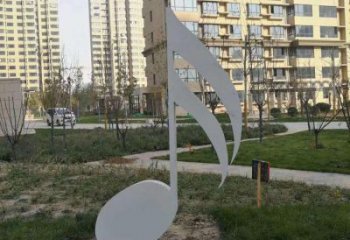 钢管乐谱雕塑