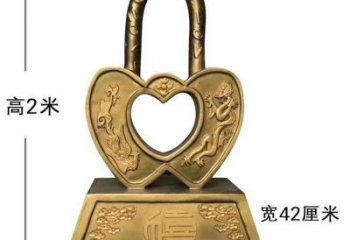 公共锁子雕塑订做，城市装饰，庭院玻璃钢锁子雕塑展品