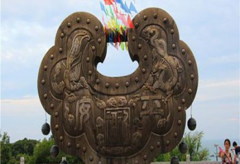 环境连心锁雕塑选定，园林装饰，大型连心锁雕塑公司