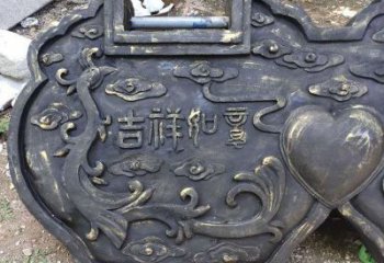 主题锁子雕塑供给，中式工艺，锁子雕塑精品